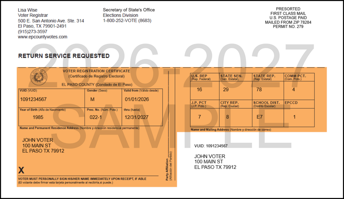 Voter Registration - El Paso County, TX Elections | El Paso County ...